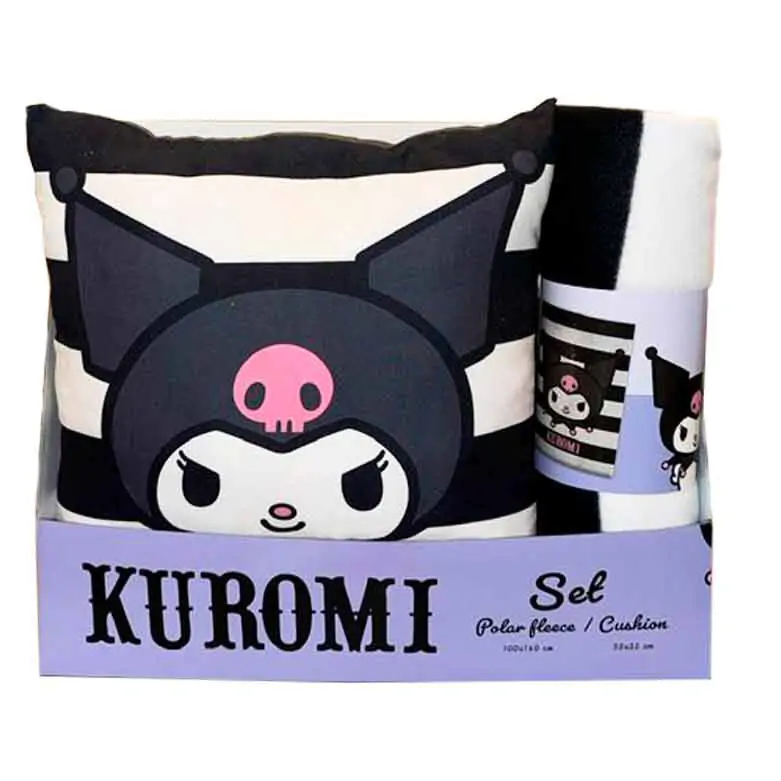 Zestaw polarowy koc i poduszka Hello Kitty Kuromi zdjęcie produktu