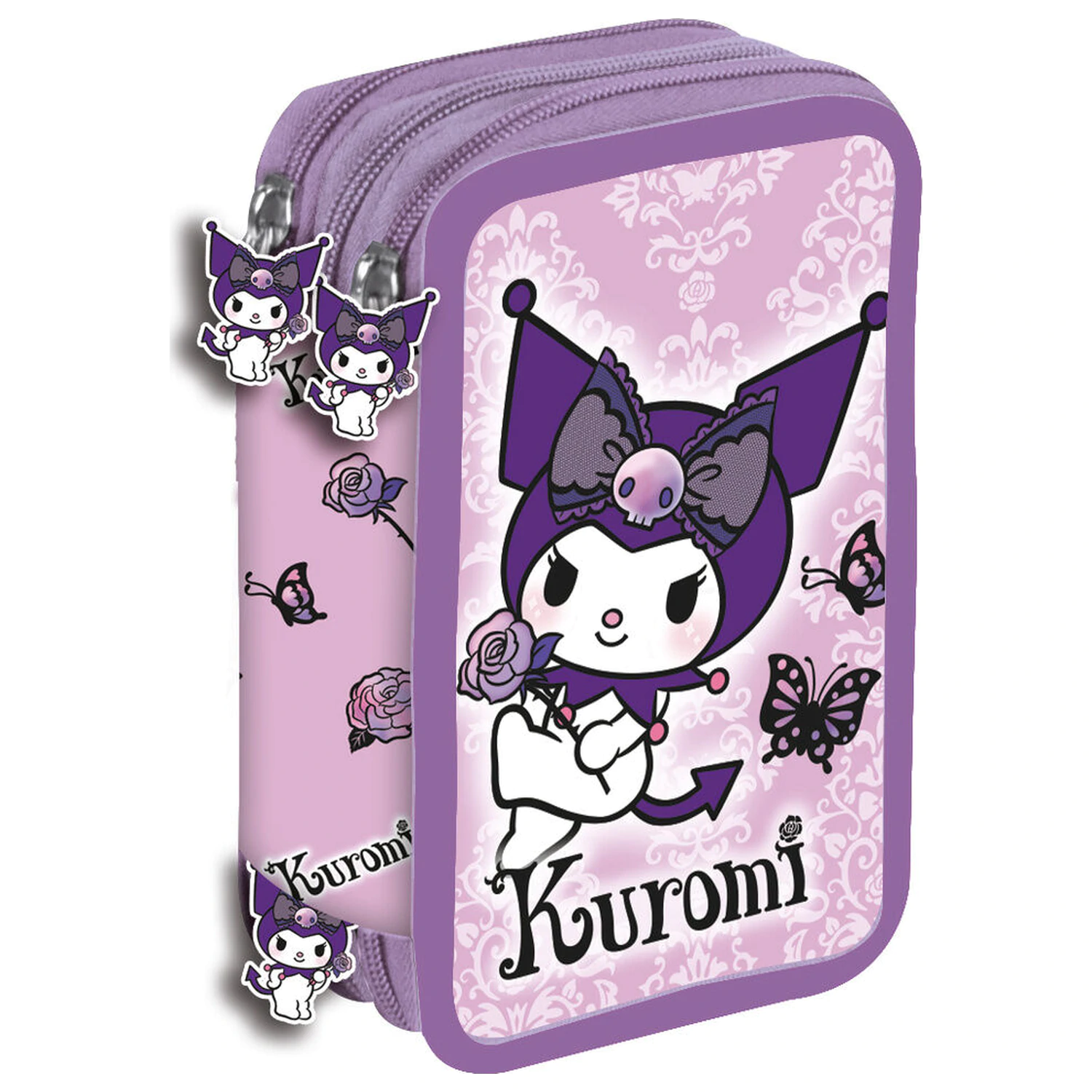 Hello Kitty Kuromi Purple potrójny piórnik zdjęcie produktu