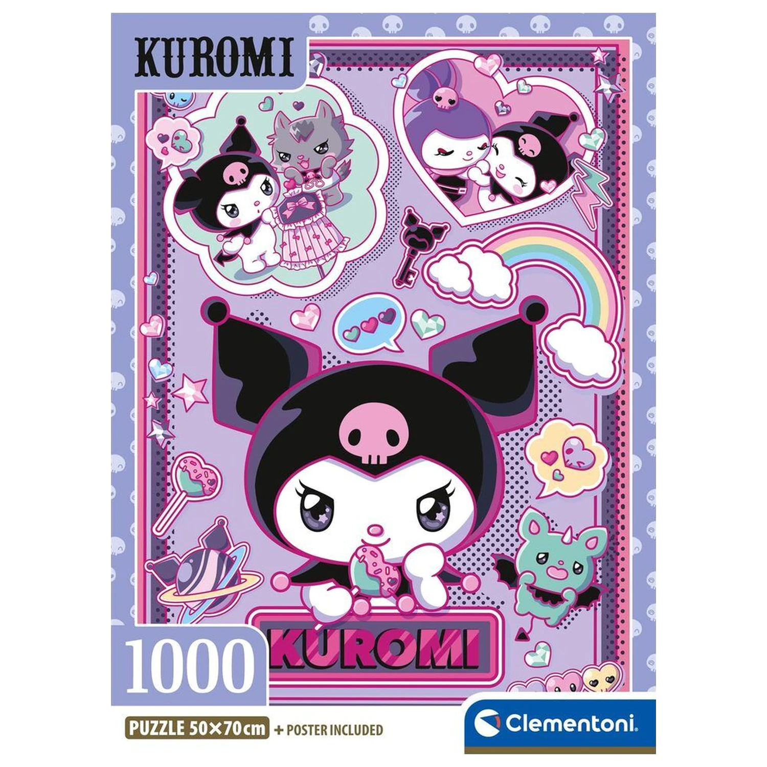 Hello Kitty Kuromi puzzle 1000 sztuk zdjęcie produktu