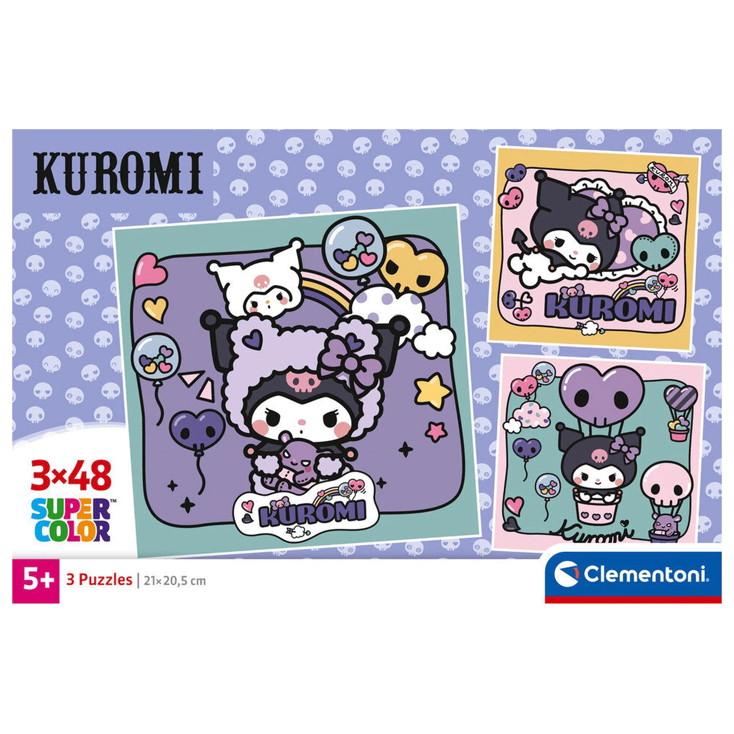 Hello Kitty Kuromi puzzle 3x48szt. zdjęcie produktu
