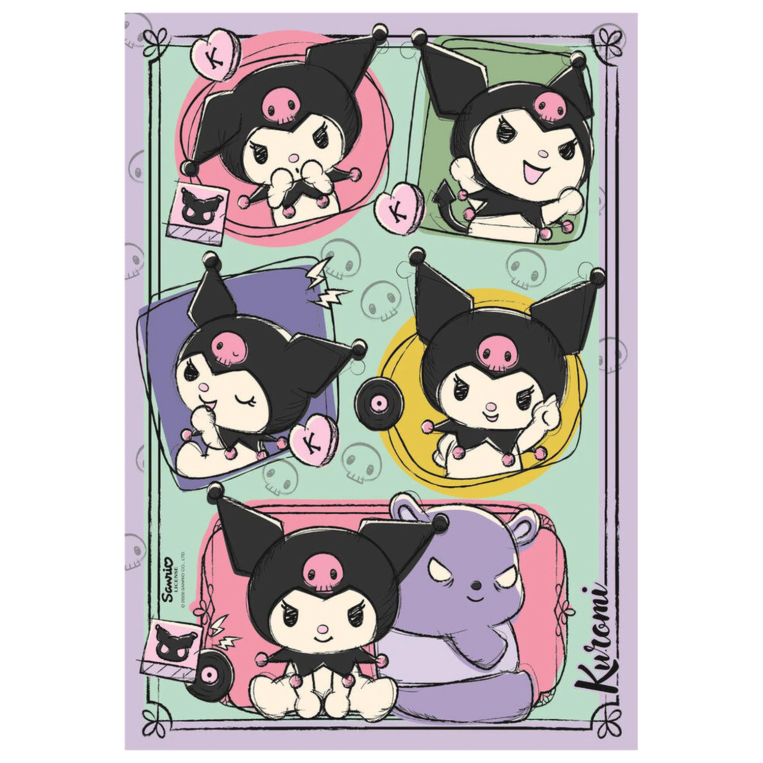 Hello Kitty Kuromi puzzle 500 elementów zdjęcie produktu