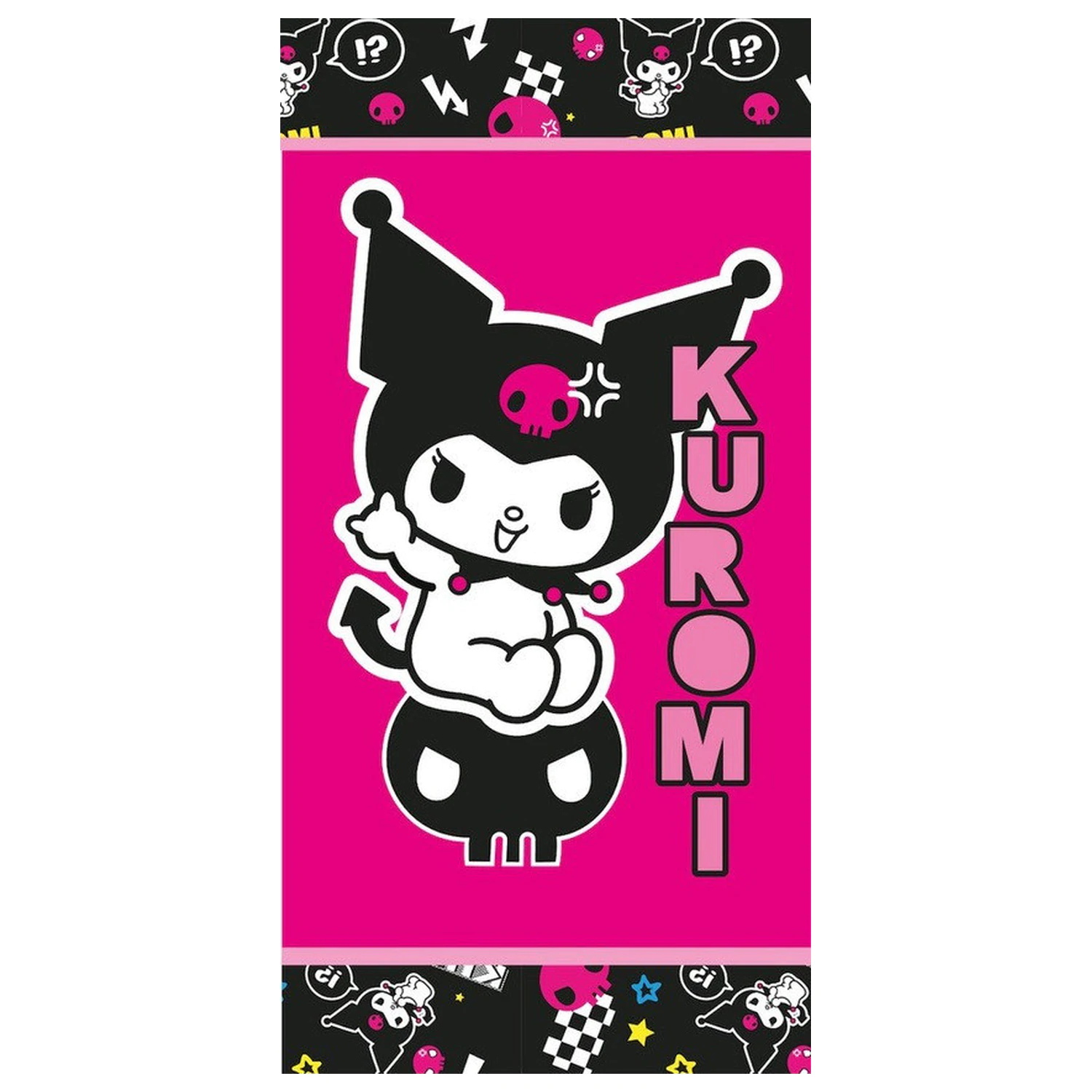 Hello Kitty Kuromi Rebel Ręcznik 70x140 cm zdjęcie produktu