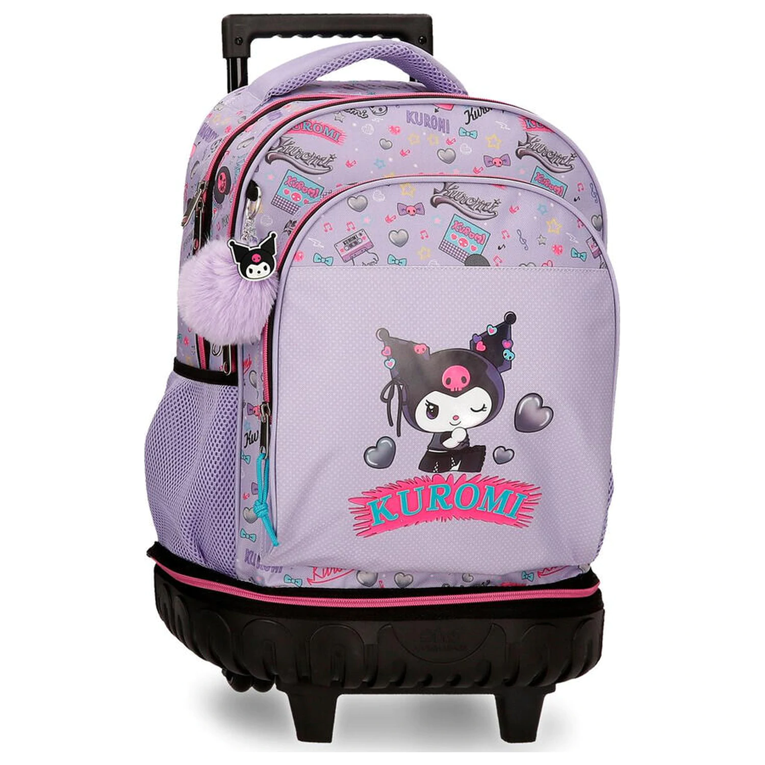 Hello Kitty Kuromi Retropop wyciągany kompaktowy wózek 43cm zdjęcie produktu