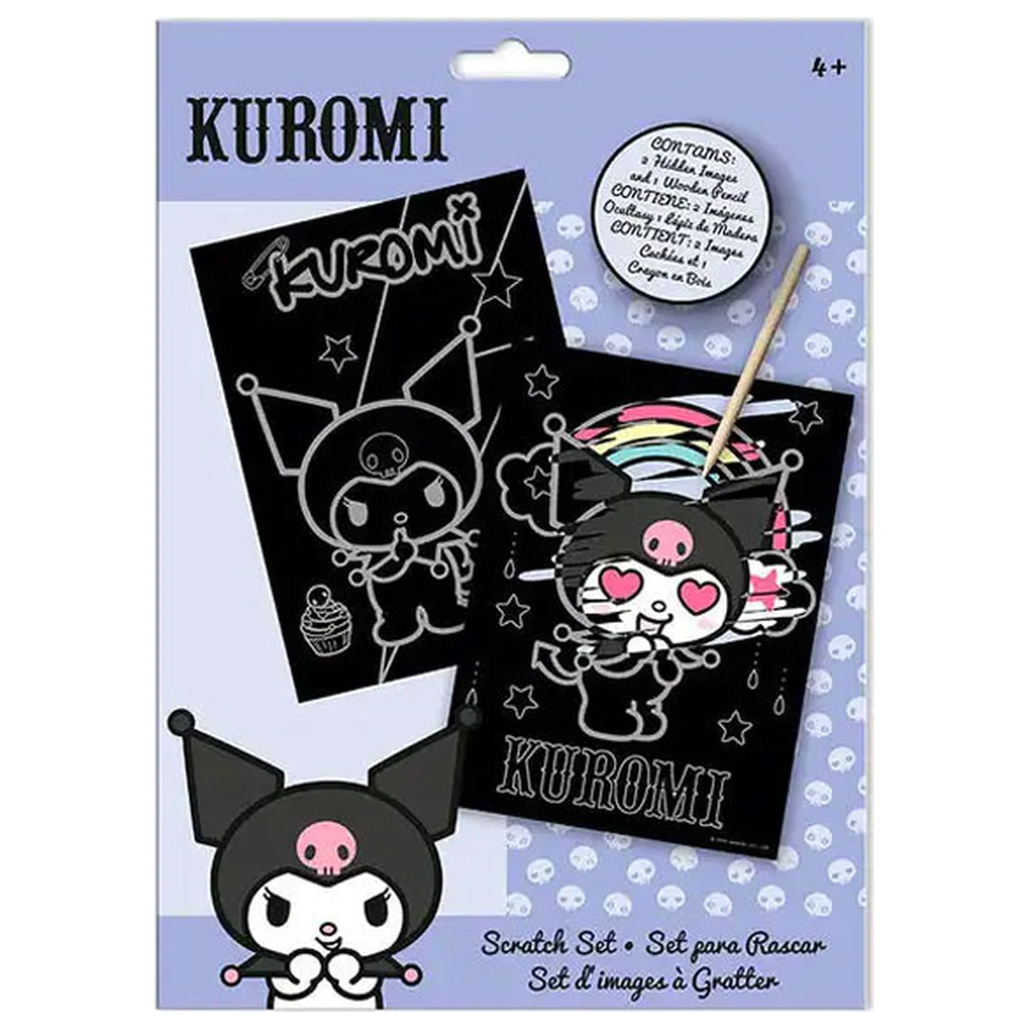 Hello Kitty and Kuromi Zestaw do zdrapywania (Scratch Art Kit) zdjęcie produktu