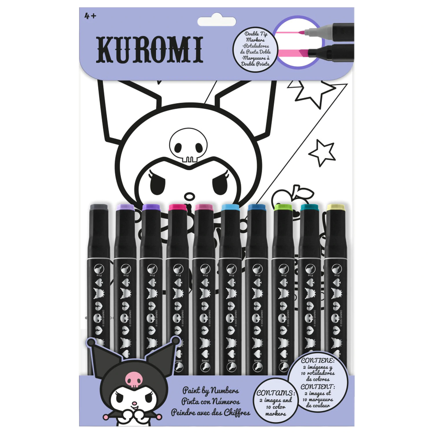Hello Kitty Kuromi Numbers Kolorowanka zdjęcie produktu