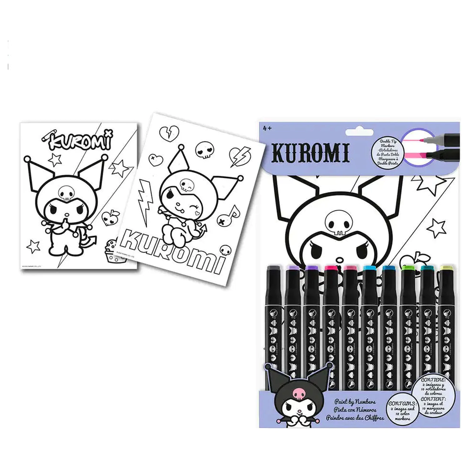 Hello Kitty Kuromi Numbers Kolorowanka zdjęcie produktu