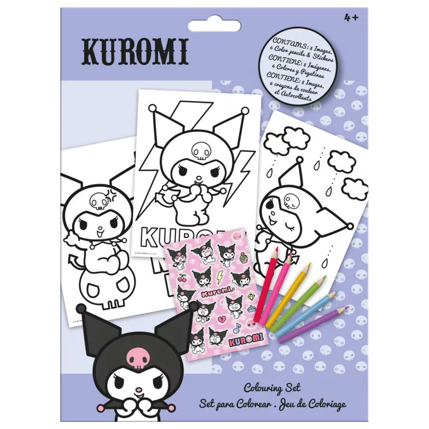 Hello Kitty Kuromi zestaw do kolorowania z naklejkami zdjęcie produktu