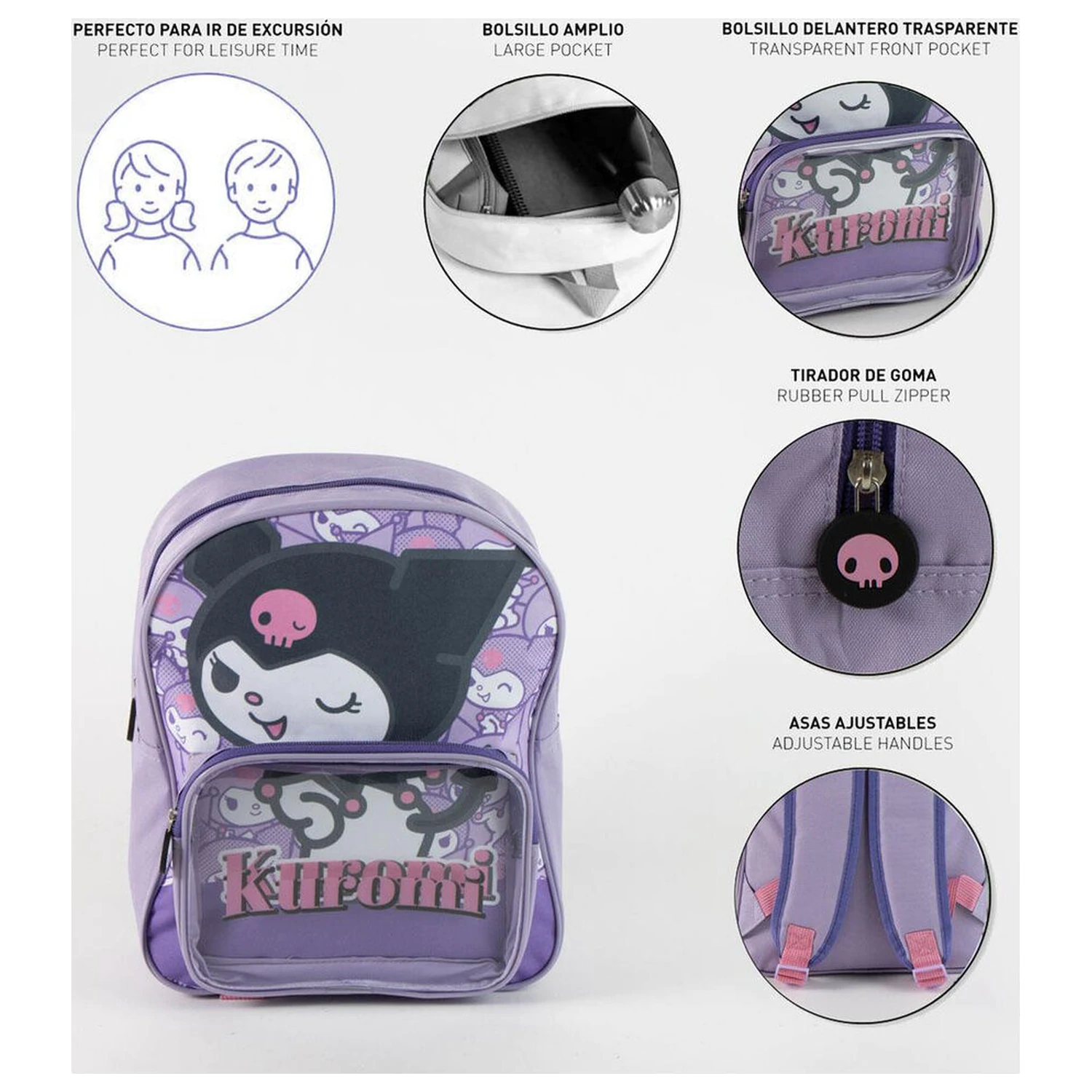 Plecak Hello Kitty Kuromi 30cm zdjęcie produktu