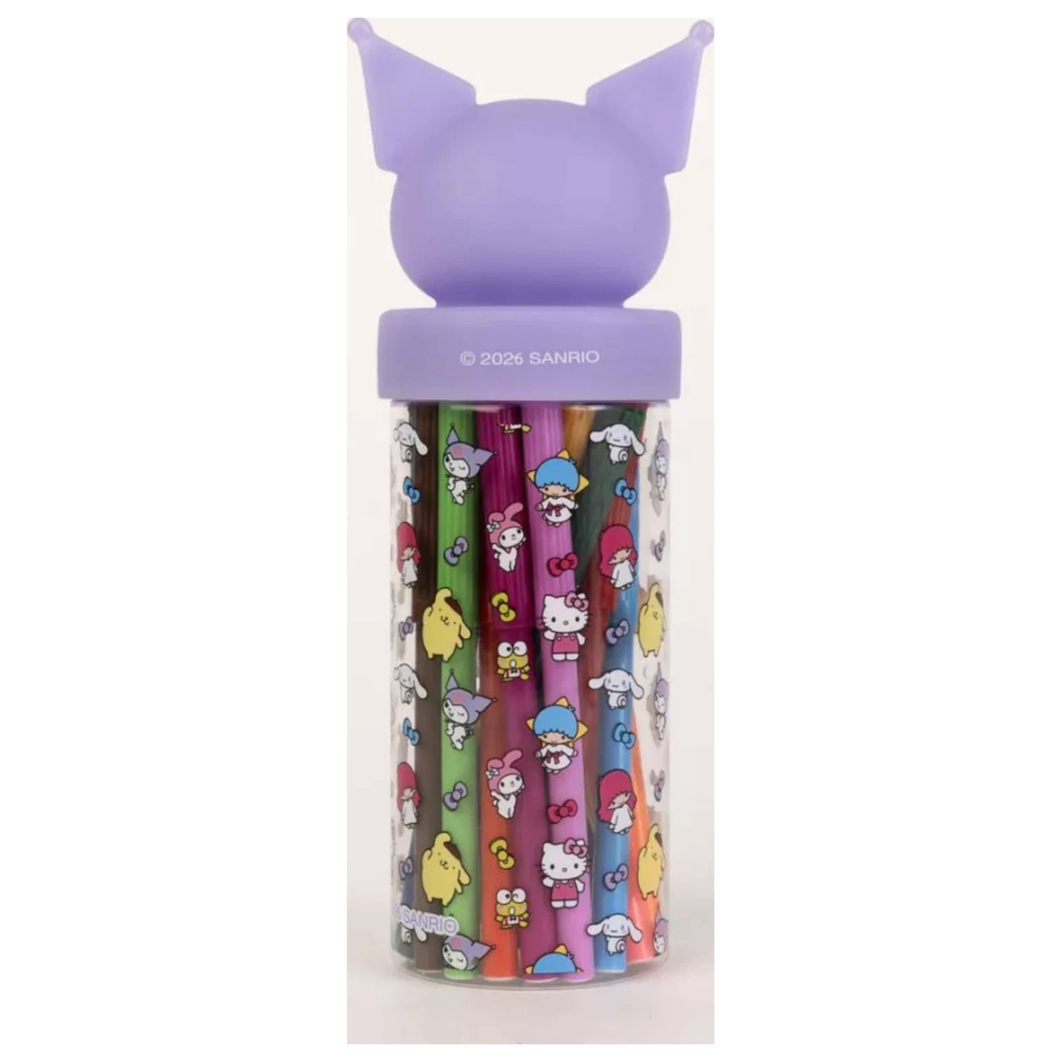 Hello Kitty Kuromi 18-elementowy zestaw flamastrów w stojaku 3D zdjęcie produktu
