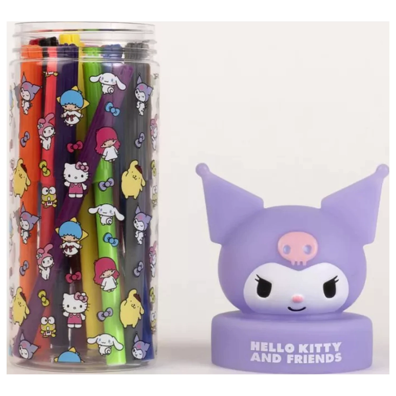 Hello Kitty Kuromi 18-elementowy zestaw flamastrów w stojaku 3D zdjęcie produktu