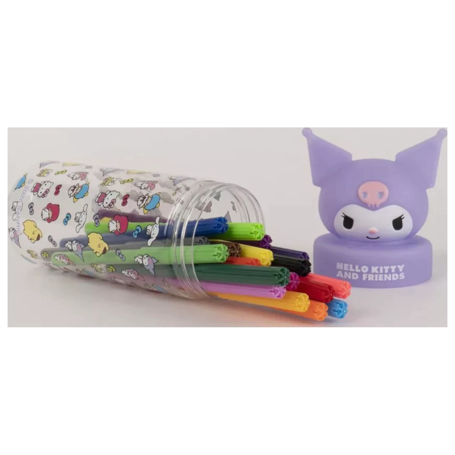 Hello Kitty Kuromi 18-elementowy zestaw flamastrów w stojaku 3D zdjęcie produktu