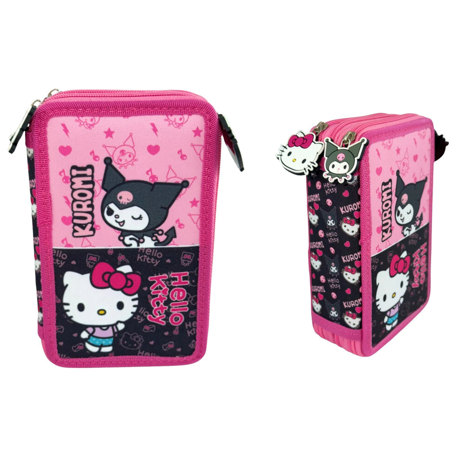 Hello Kitty & Kuromi potrójny piórnik zdjęcie produktu