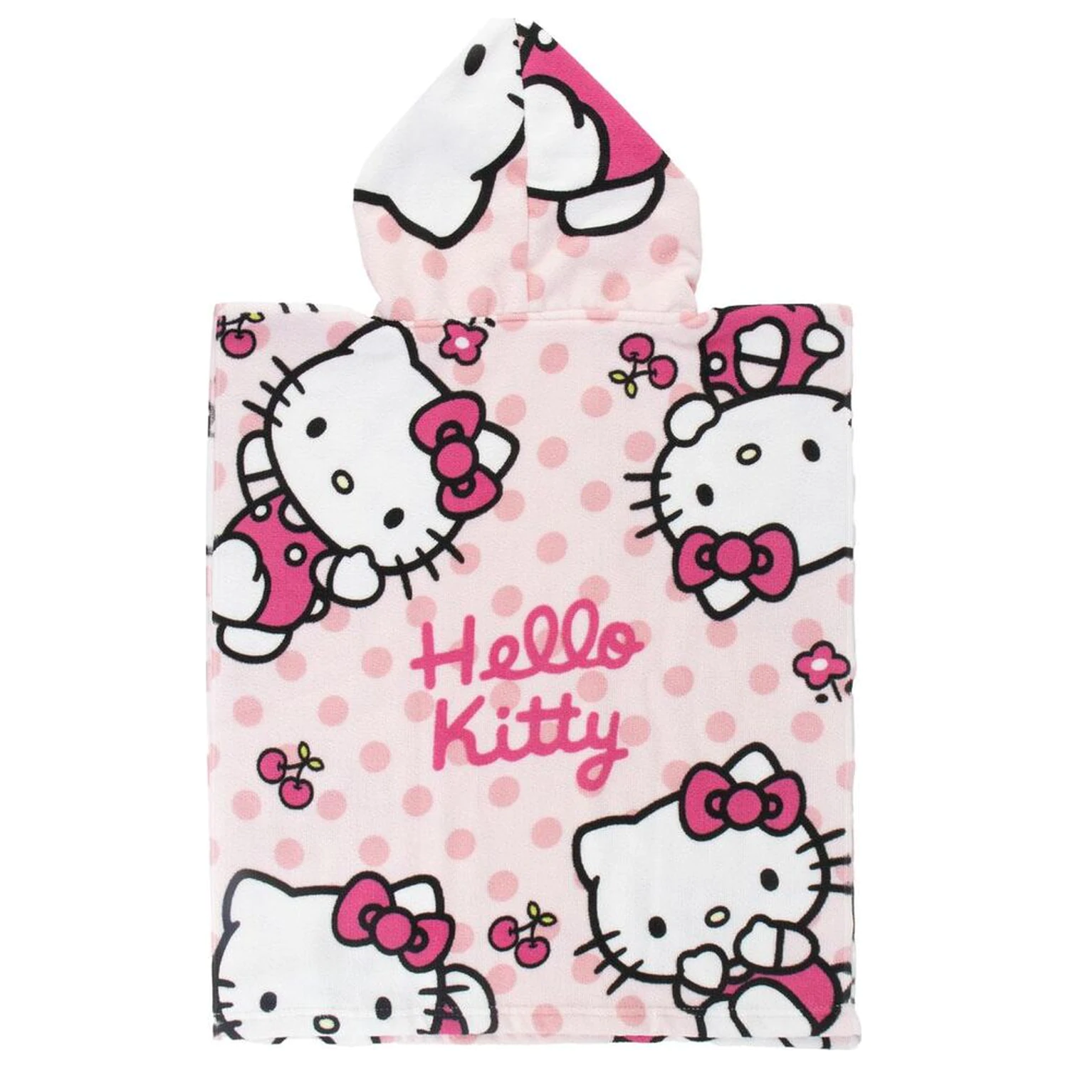 Ręcznik plażowy poncho z mikrofibry Hello Kitty zdjęcie produktu