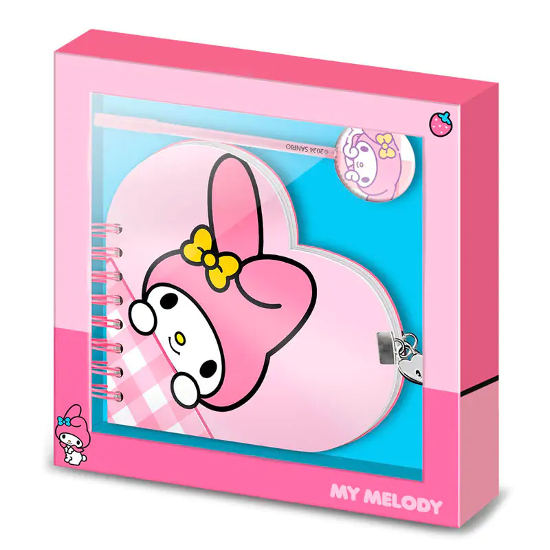 Hello Kitty My Melody pamiętnik + zestaw długopisów zdjęcie produktu