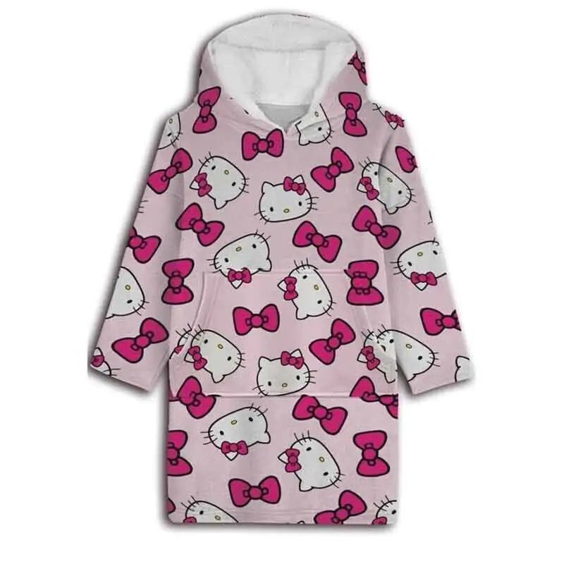 Hello Kitty Oversize Bluza-płaszcz dla dorosłych Koralowa zdjęcie produktu