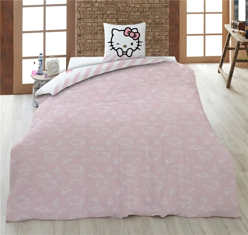 Hello Kitty bawełniana poszewka na kołdrę na łóżko 90cm zdjęcie produktu