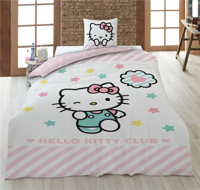 Hello Kitty bawełniana poszewka na kołdrę na łóżko 90cm zdjęcie produktu
