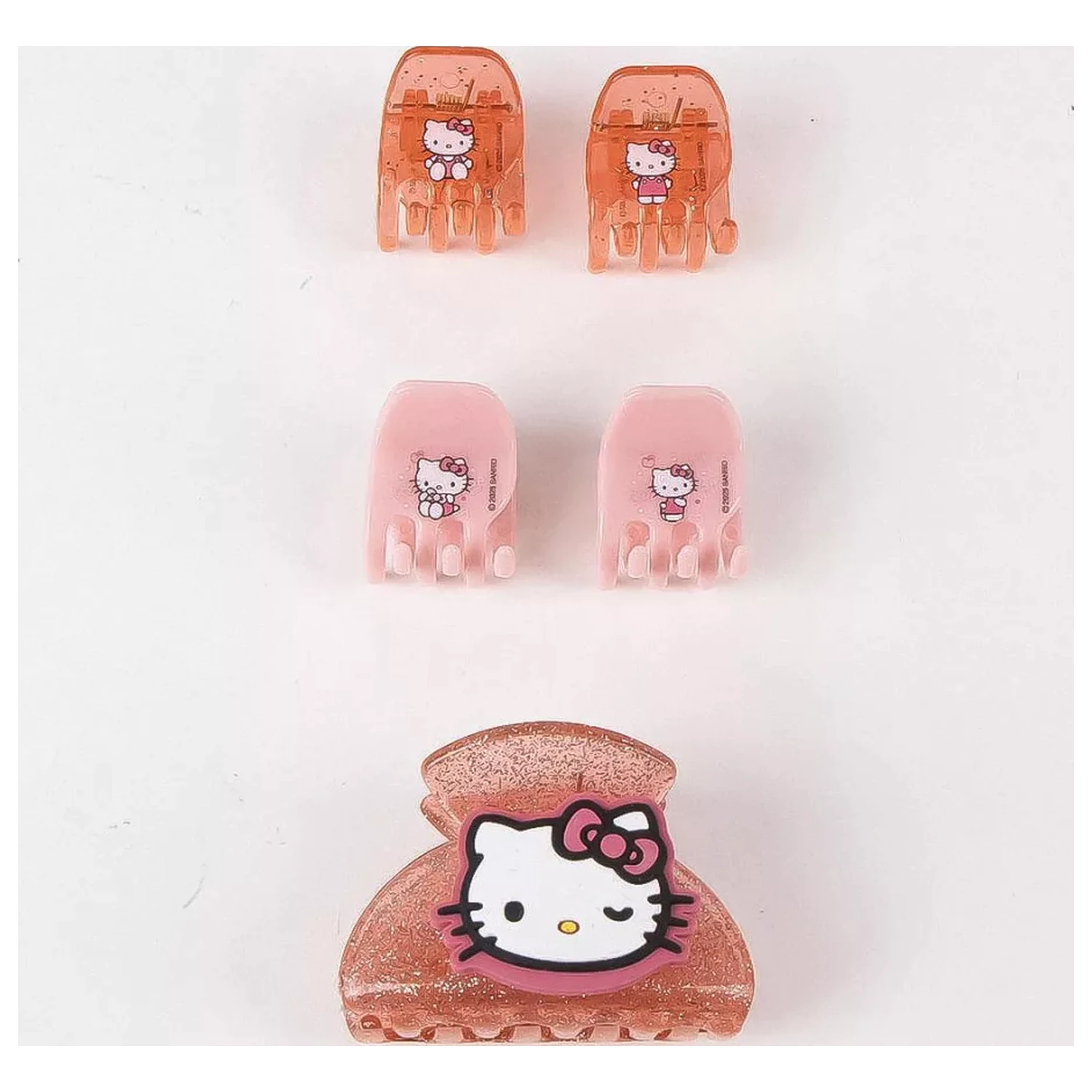 Hello Kitty Różowe Spinki do Włosów Zestaw, 5-częściowy zdjęcie produktu