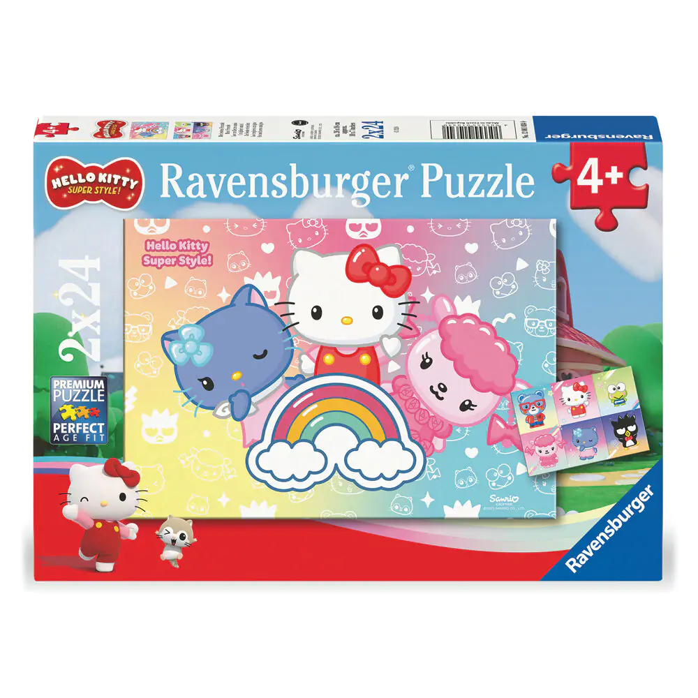 Puzzle Hello Kitty 2x24 elementy zdjęcie produktu