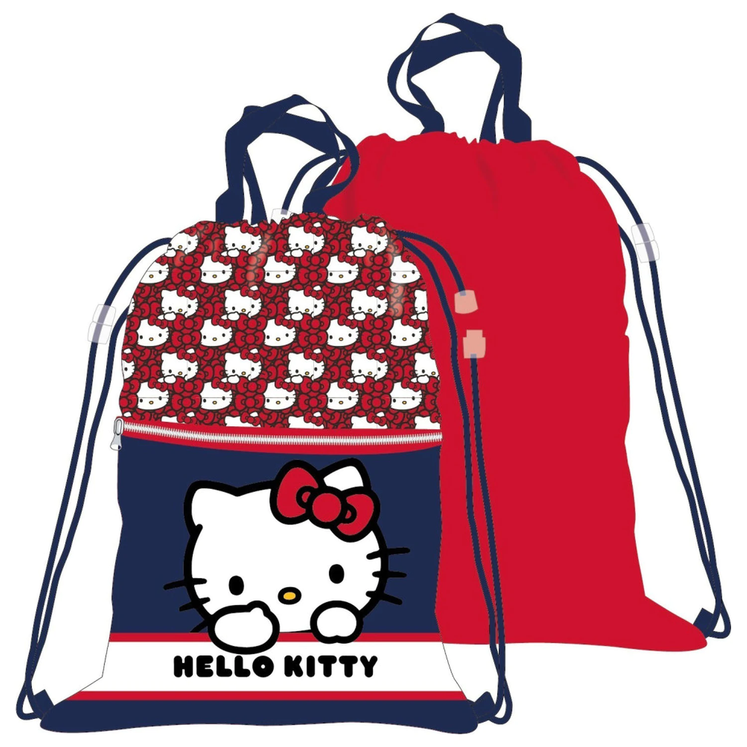 Hello Kitty Red Bow Deluxe Gym Bag, worek ściągany 45 cm zdjęcie produktu