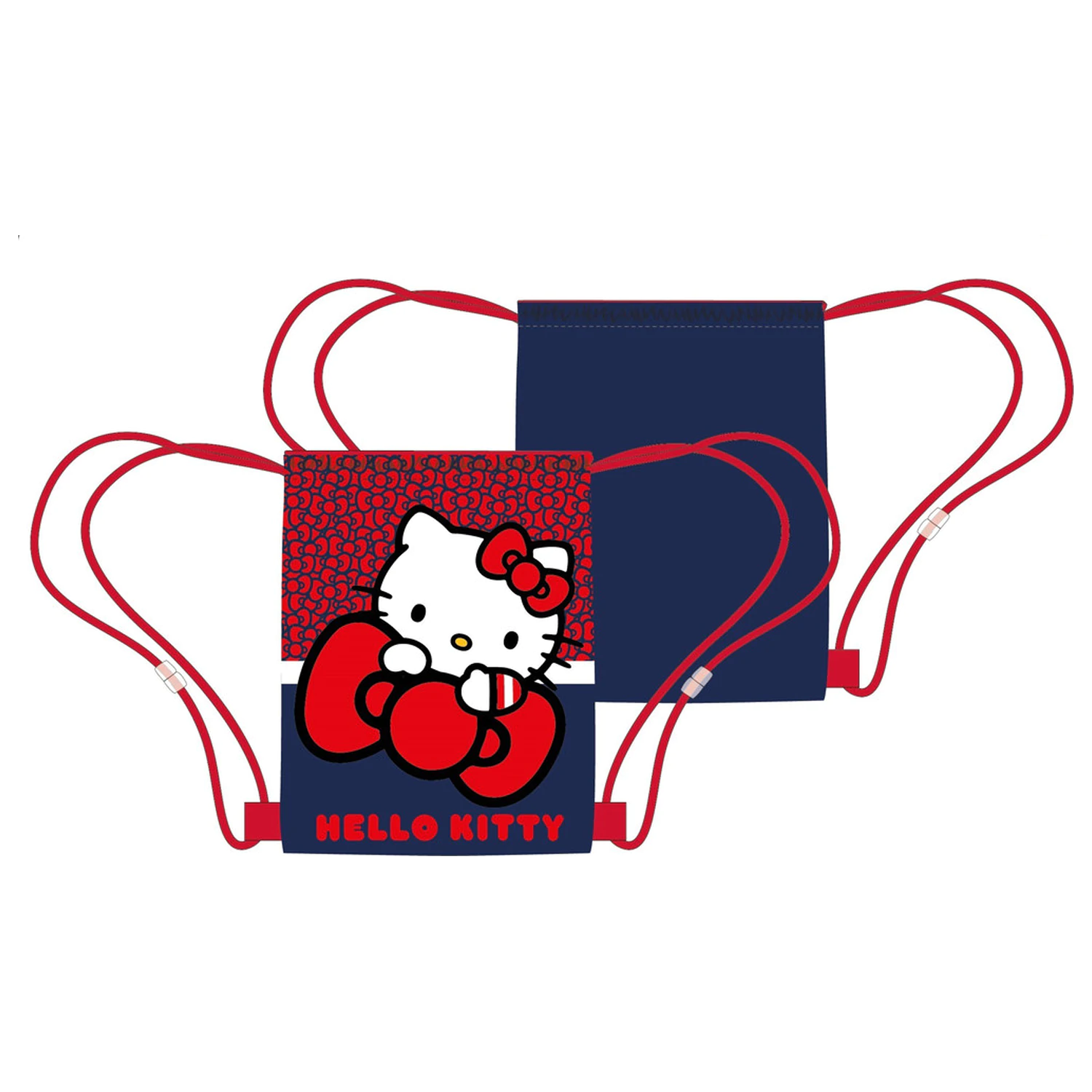 Torba sportowa Hello Kitty Red Bow, worek gimnastyczny 40 cm zdjęcie produktu