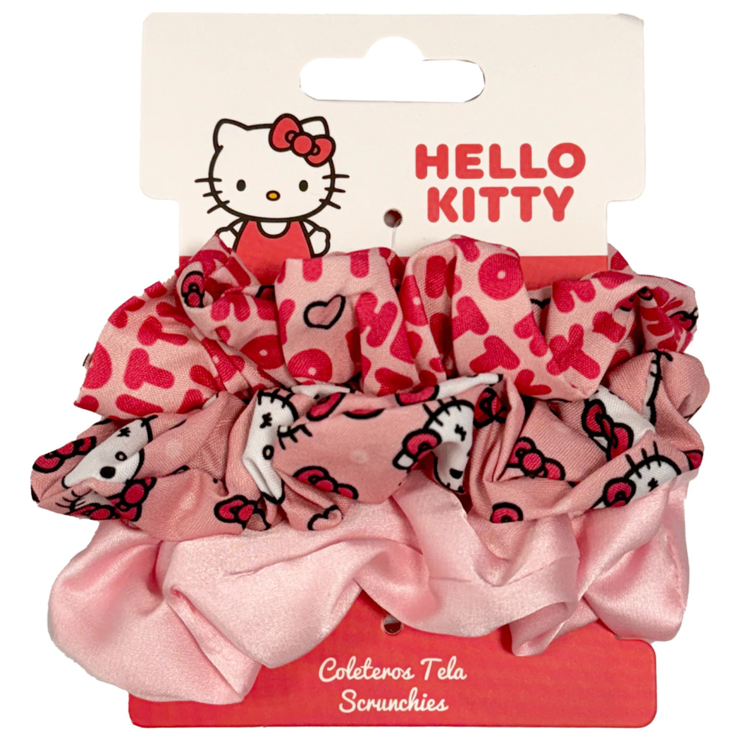 Hello Kitty Zestaw trzech gumek scrunchie do włosów zdjęcie produktu