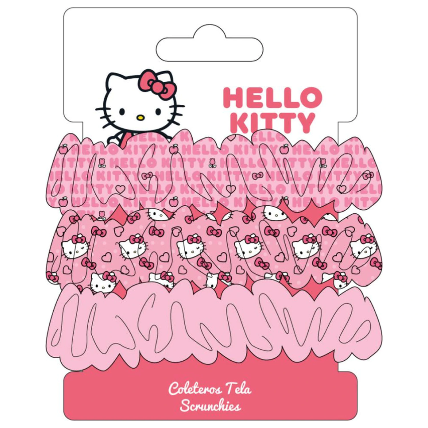 Hello Kitty Zestaw trzech gumek scrunchie do włosów zdjęcie produktu
