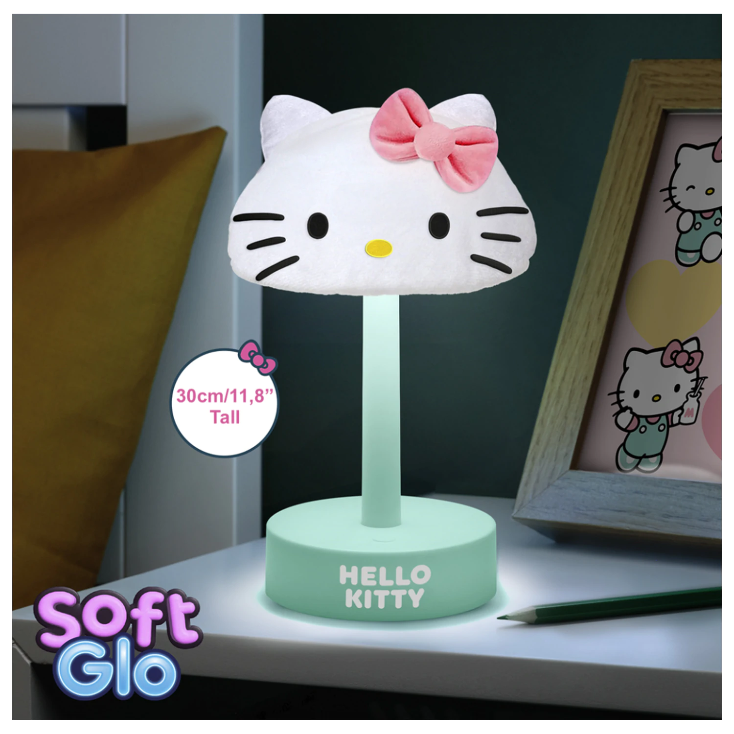 Hello Kitty 'SoftGlo' Puszyście Dekoracyjna Lampa zdjęcie produktu