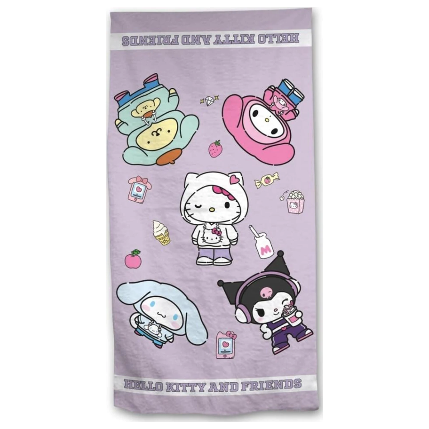 Hello Kitty Ręcznik Plażowy 100% Bawełna 90x170cm zdjęcie produktu