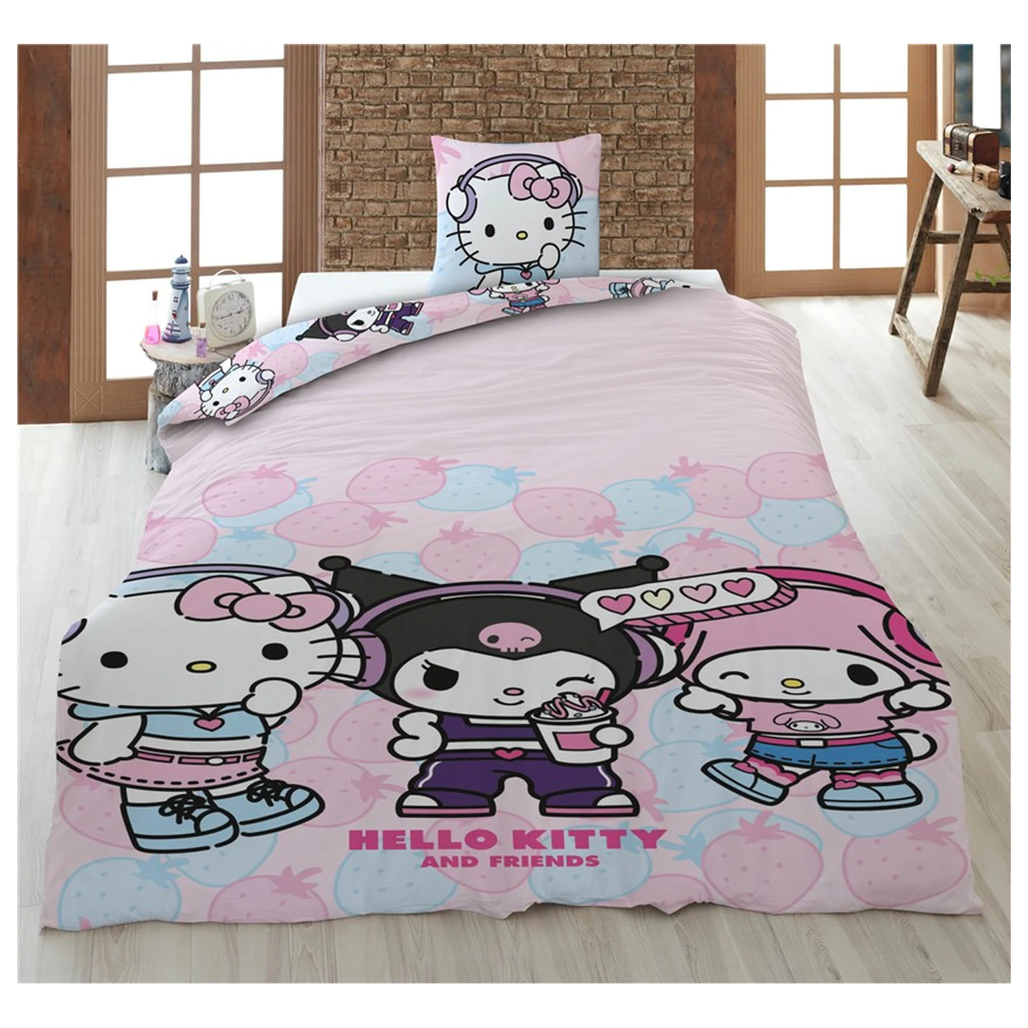 Hello Kitty Strawberry poszwa na kołdrę zdjęcie produktu