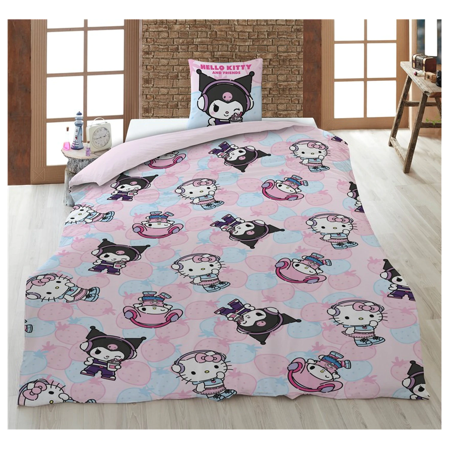 Hello Kitty Strawberry poszwa na kołdrę zdjęcie produktu