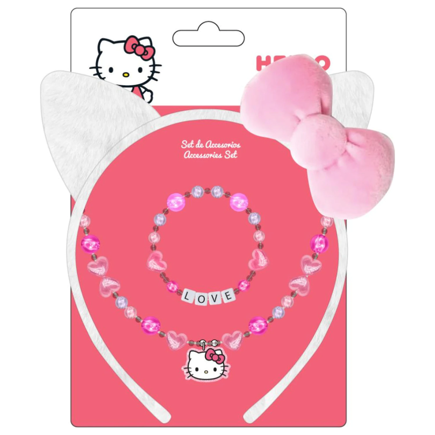 Hello Kitty Zestaw Słodkiej Biżuterii i Opaski na Głowę zdjęcie produktu