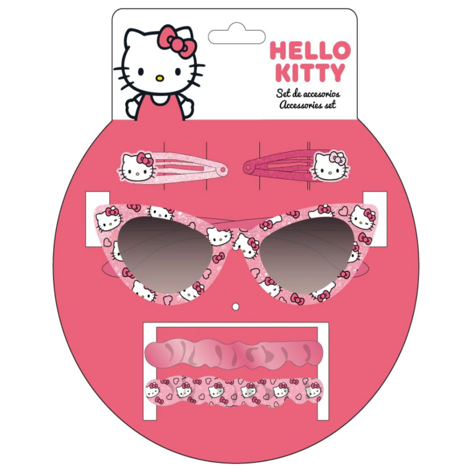 Hello Kitty Słodkie Okulary Przeciwsłoneczne i Zestaw Akcesoriów do Włosów zdjęcie produktu