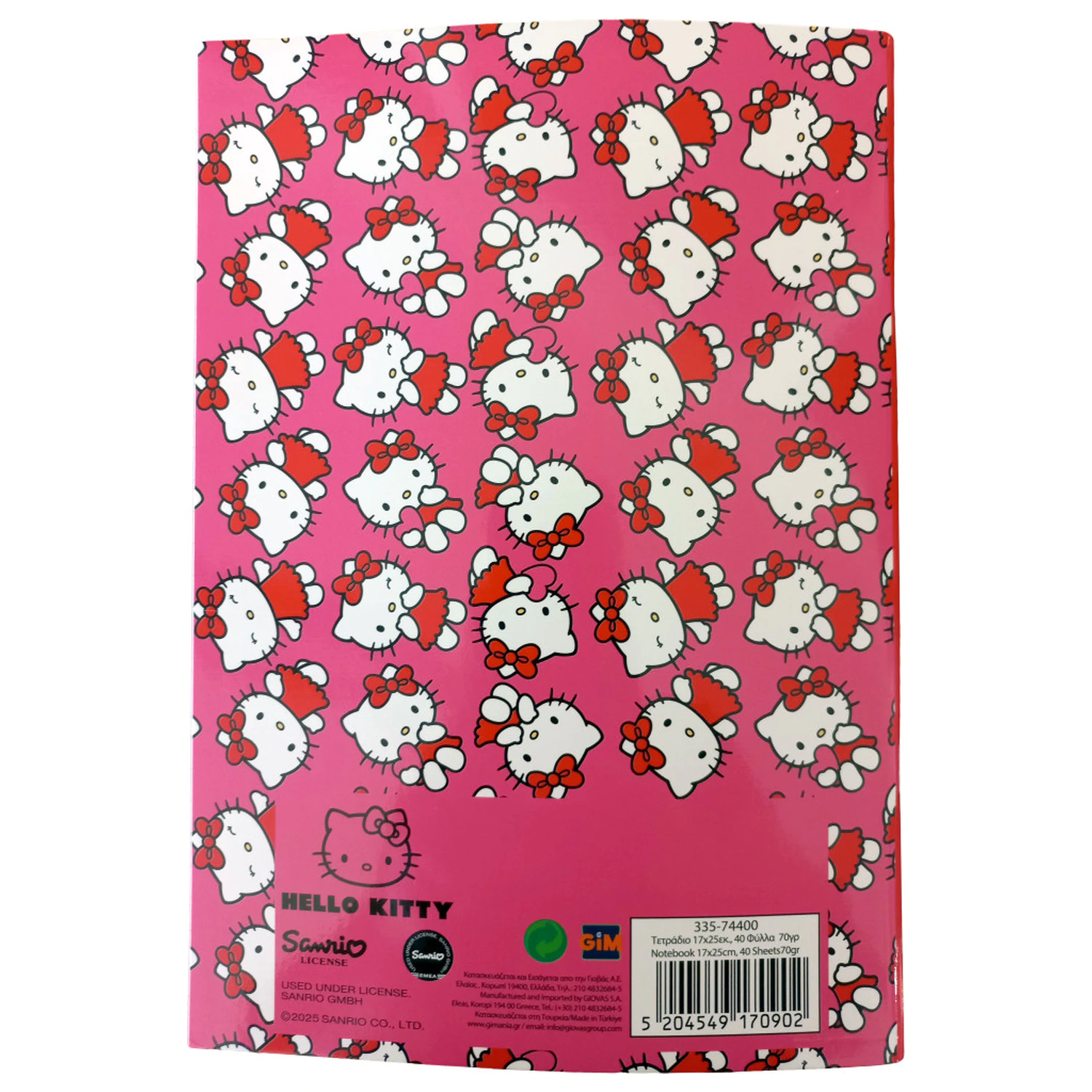 Hello Kitty Sweetheart B/5 Liniowany Notatnik, 40 Stron zdjęcie produktu