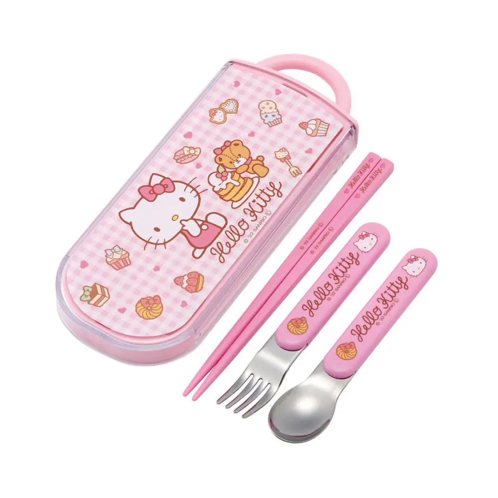 Hello Kitty Pałeczki & Łyżka & Widelec Zestaw Sweety pink zdjęcie produktu