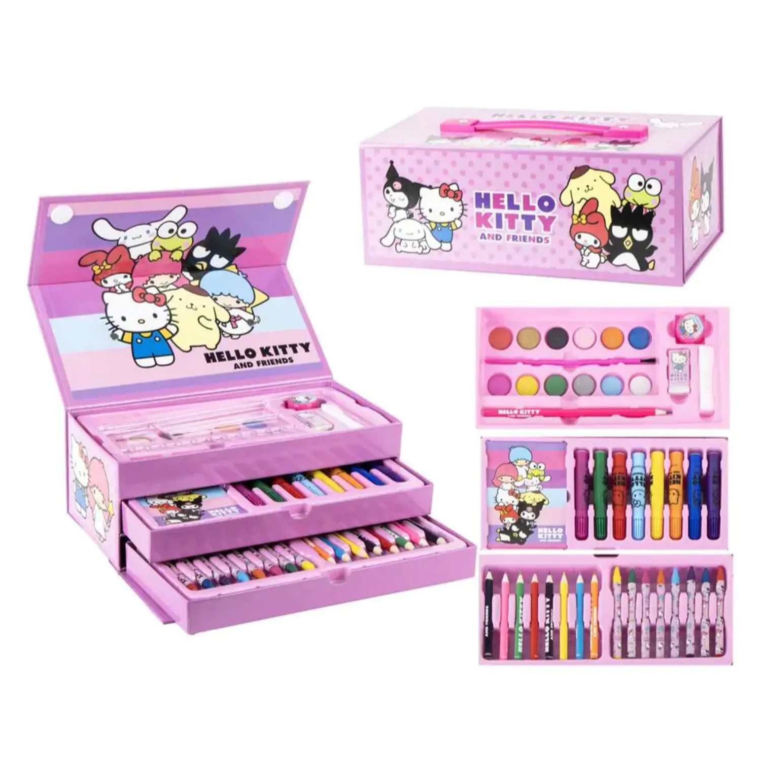 "Hello Kitty" Piórnik z Przyborami do Kolorowania zdjęcie produktu