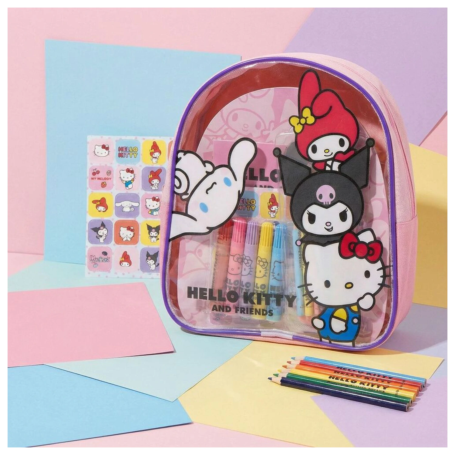 Hello Kitty zestaw artykułów papierniczych w plecaku zdjęcie produktu