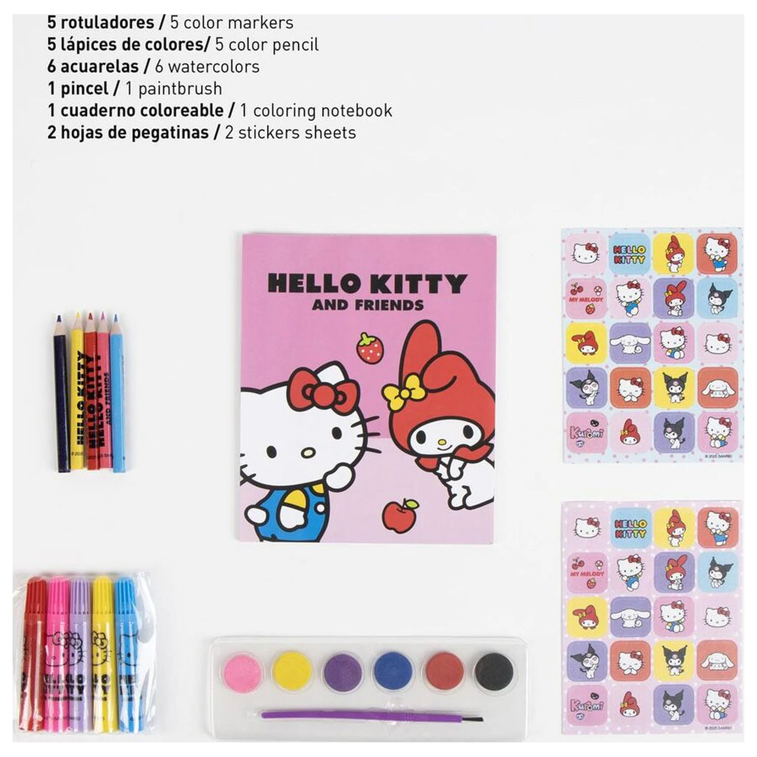 Hello Kitty zestaw artykułów papierniczych w plecaku zdjęcie produktu