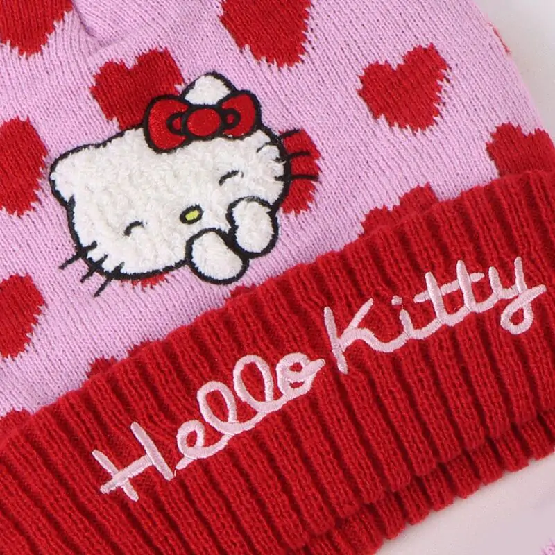 Zimowy zestaw Hello Kitty: komin, czapka, rękawiczki zdjęcie produktu