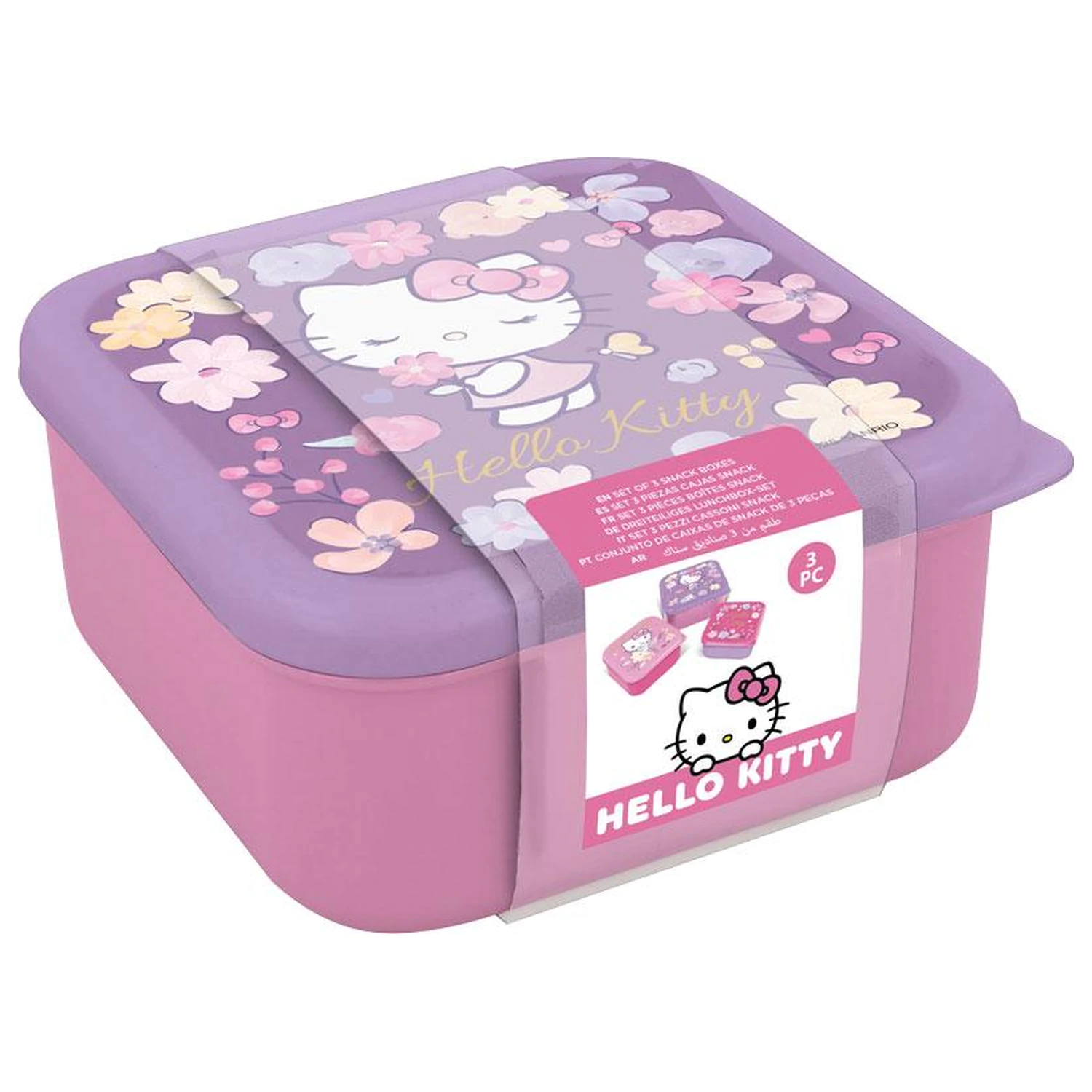 Hello Kitty Pudełka na Przekąski 3 szt. zdjęcie produktu