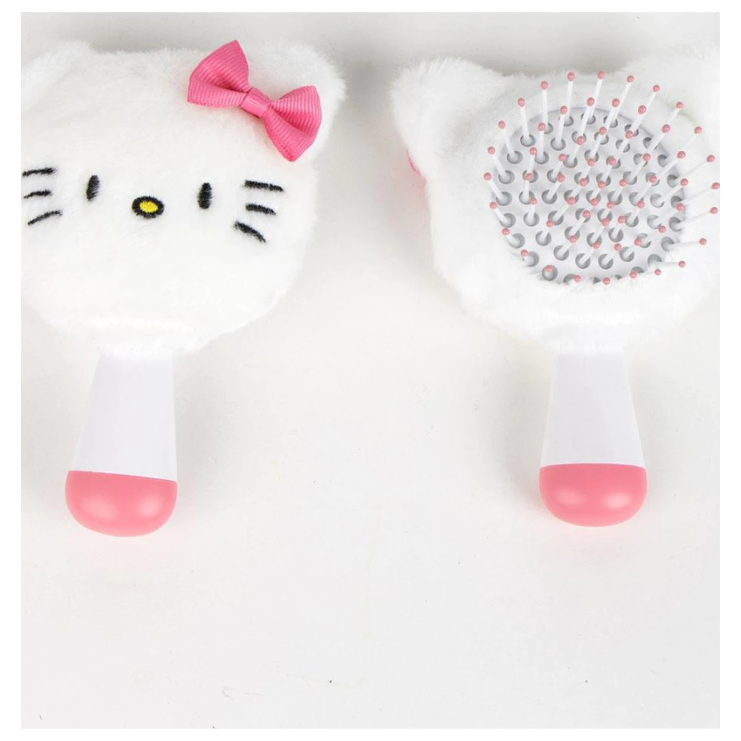 Hello Kitty White mini pluszowa szczotka do włosów, grzebień 13 cm zdjęcie produktu