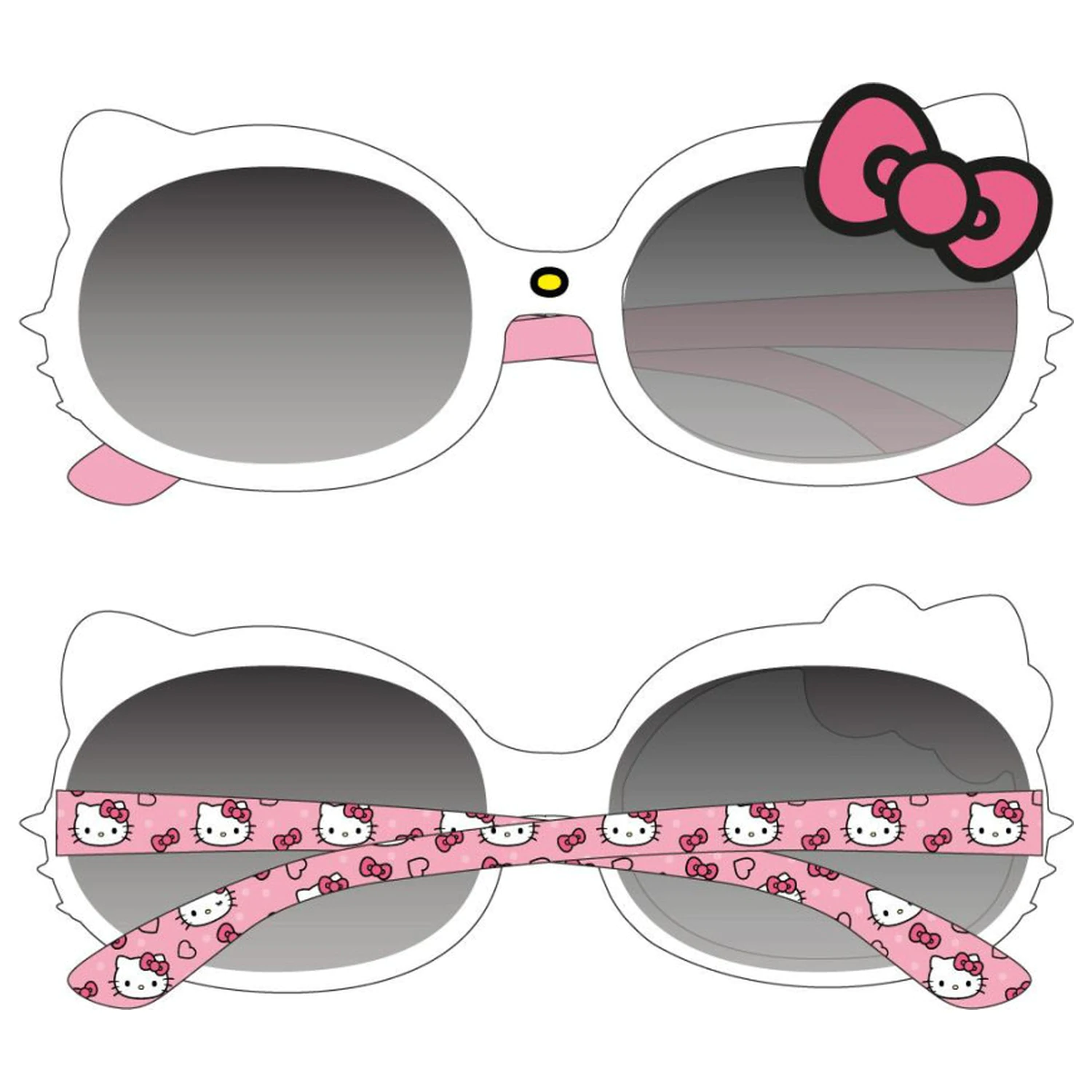 Hello Kitty Białe Okulary Przeciwsłoneczne zdjęcie produktu