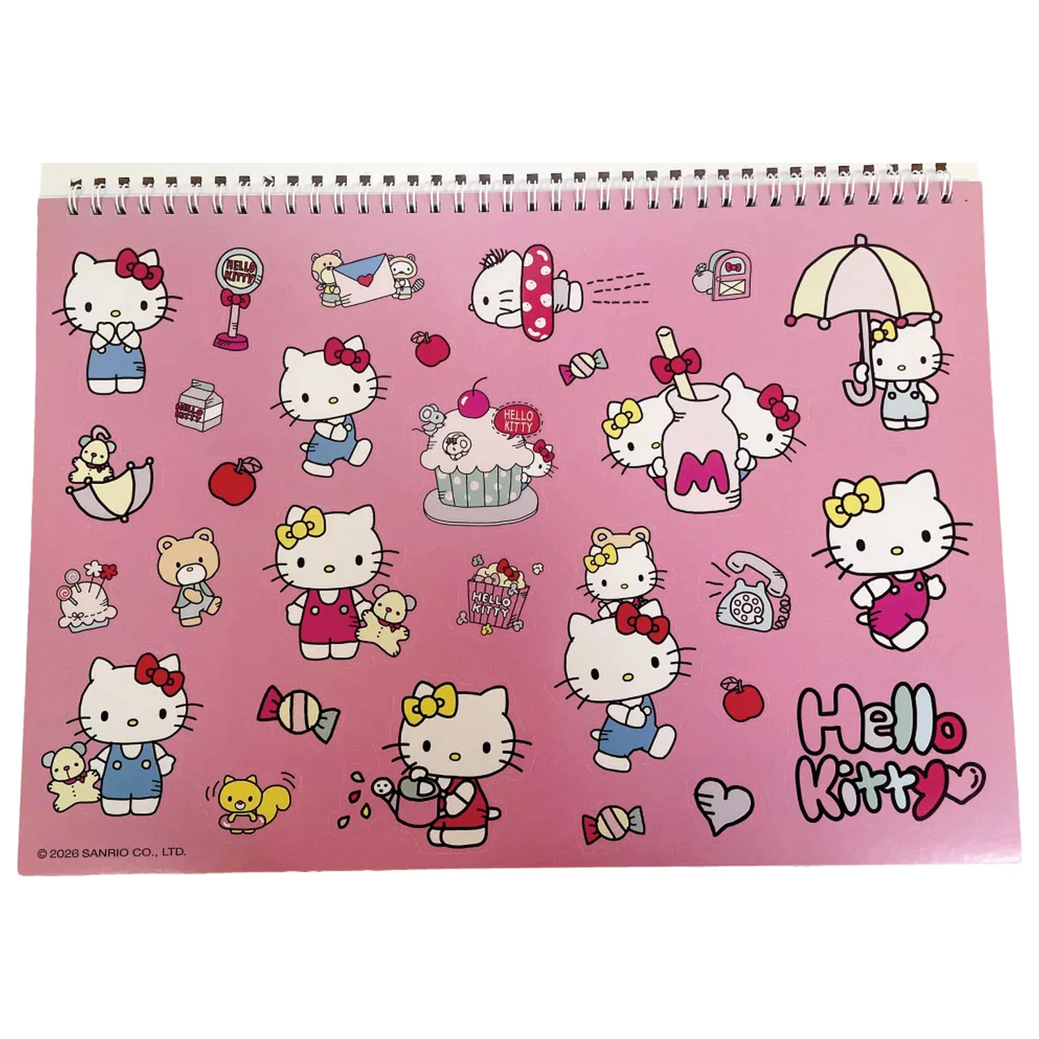 Hello Kitty World A/4 szkicownik spiralny 40 arkuszy z naklejkami zdjęcie produktu