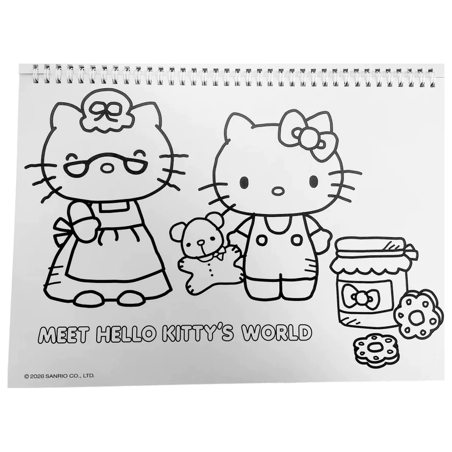 Hello Kitty World A/4 szkicownik spiralny 40 arkuszy z naklejkami zdjęcie produktu