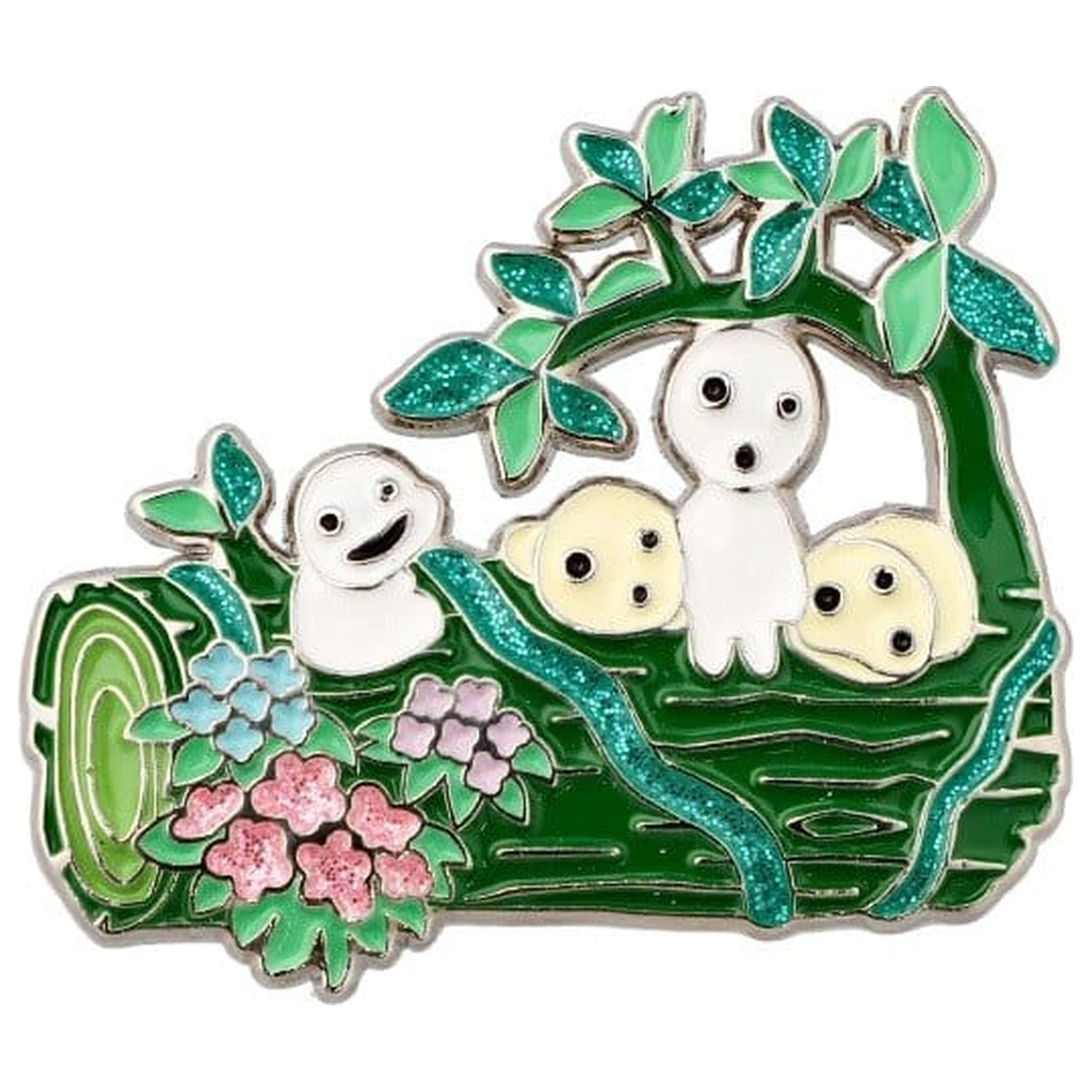 Princess Mononoke Metalowa Broszka Kodama zdjęcie produktu