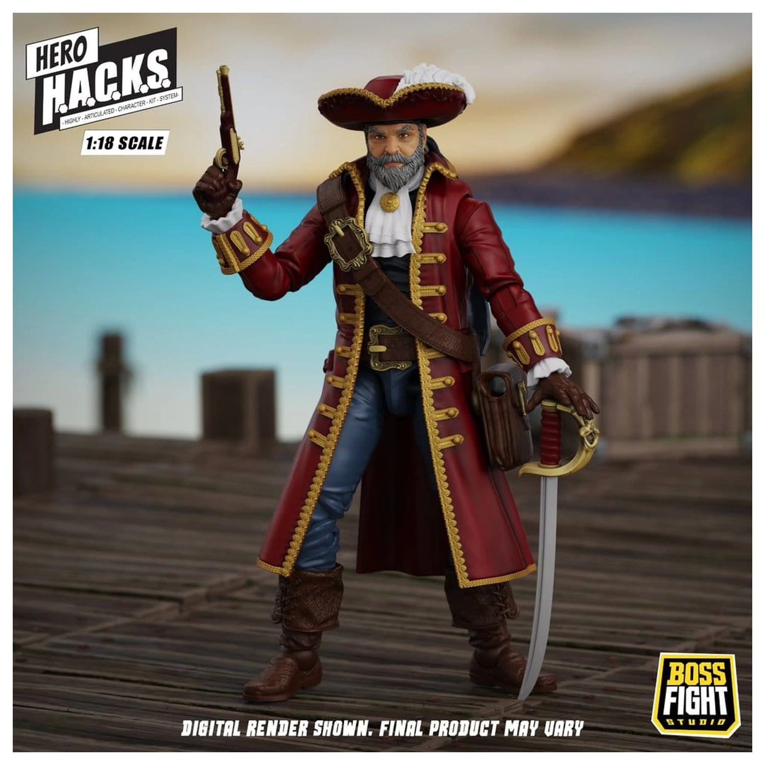 Hero H.A.C.K.S. Core Figurka Akcji 1/18 Heroes and Villains Wave 1 John Bradford: Captain of the Temporal Voyager zdjęcie produktu