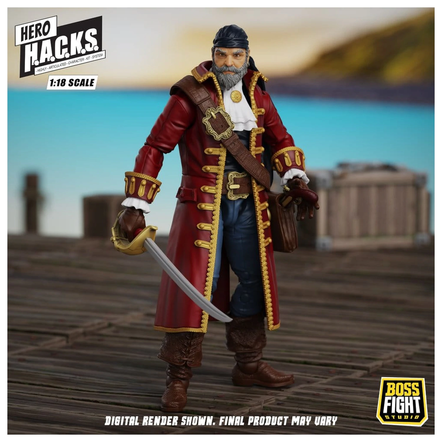 Hero H.A.C.K.S. Core Figurka Akcji 1/18 Heroes and Villains Wave 1 John Bradford: Captain of the Temporal Voyager zdjęcie produktu