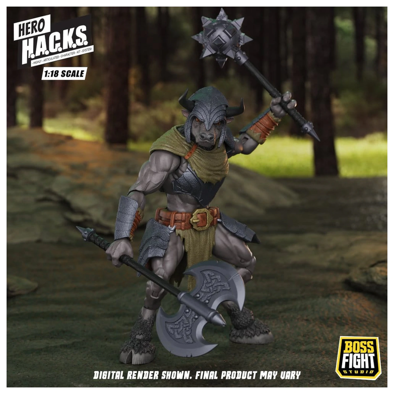 Hero H.A.C.K.S. Core Figurka Akcji 1/18 Heroes and Villains Wave 1 Minos Auroxos: Labyrinthian Warrior zdjęcie produktu