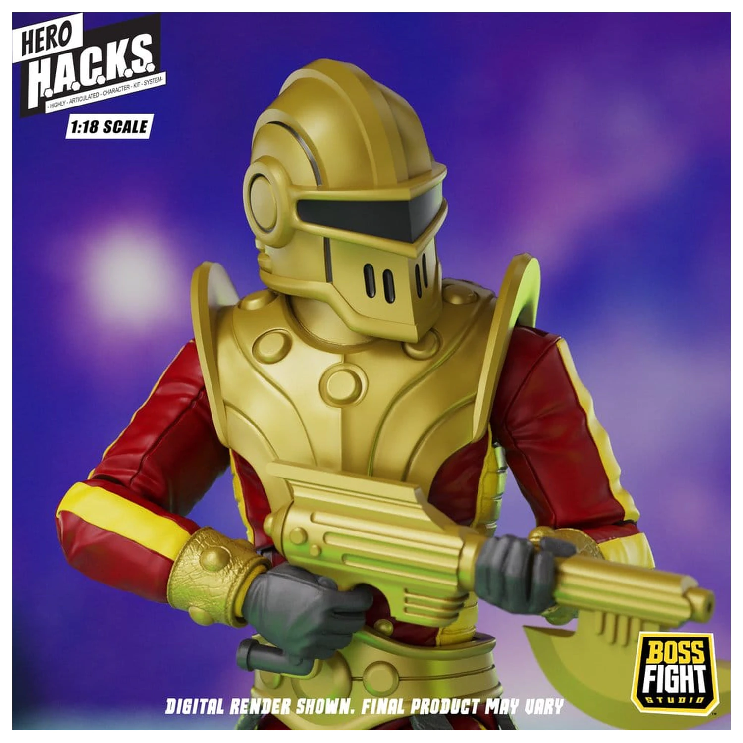 Hero H.A.C.K.S. Core Action Figure 1/18 Heroes and Villains Wave 1 Stellar Guard: Cosmic Defender of Accord zdjęcie produktu