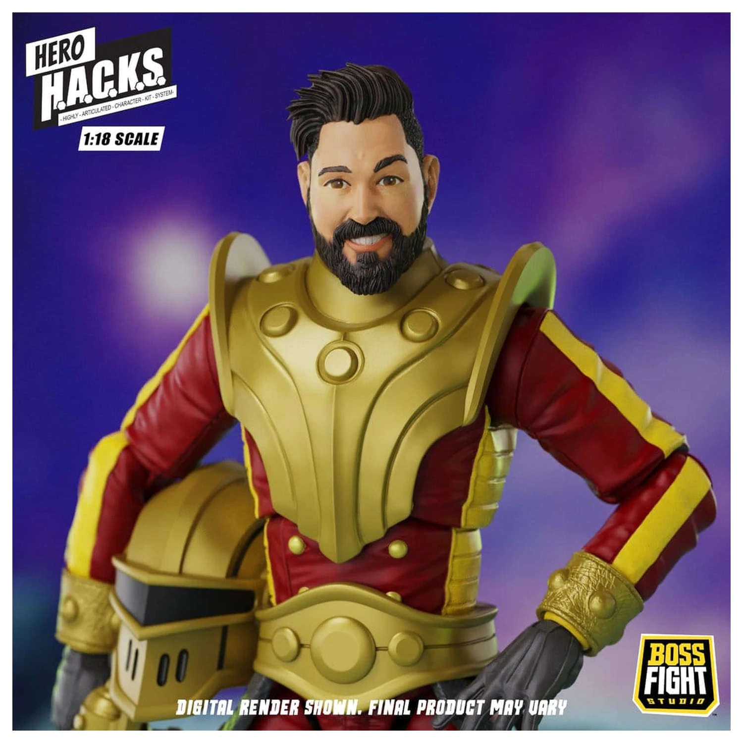 Hero H.A.C.K.S. Core Action Figure 1/18 Heroes and Villains Wave 1 Stellar Guard: Cosmic Defender of Accord zdjęcie produktu